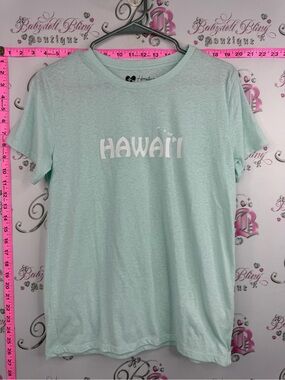 Honolua wahine tshirt Hawaii Graphic Tee in Mint Green blue